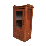 Wall display case early 20th Solid Burmese teak Height 55 cm