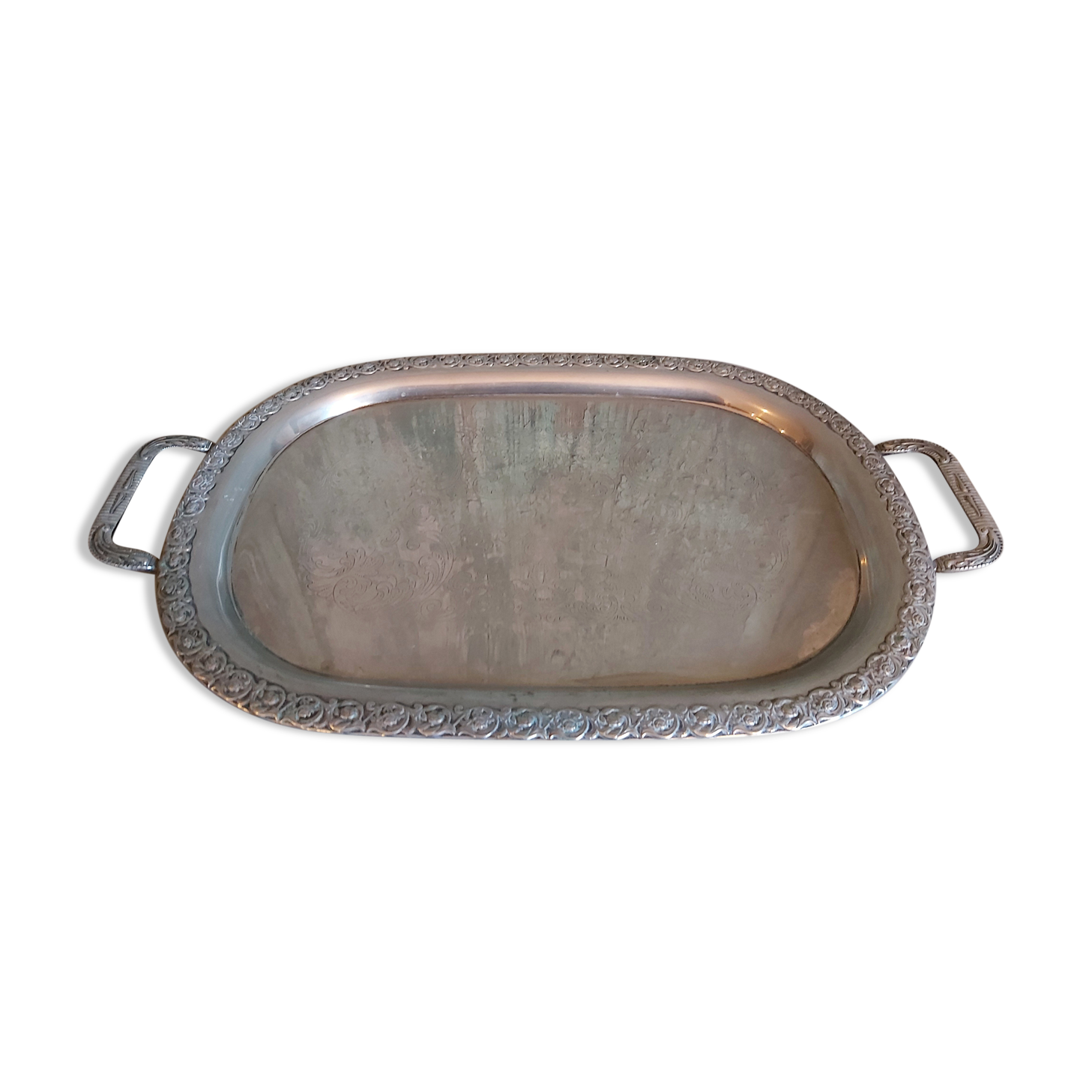 Vintage Swedish tray, silver plated
