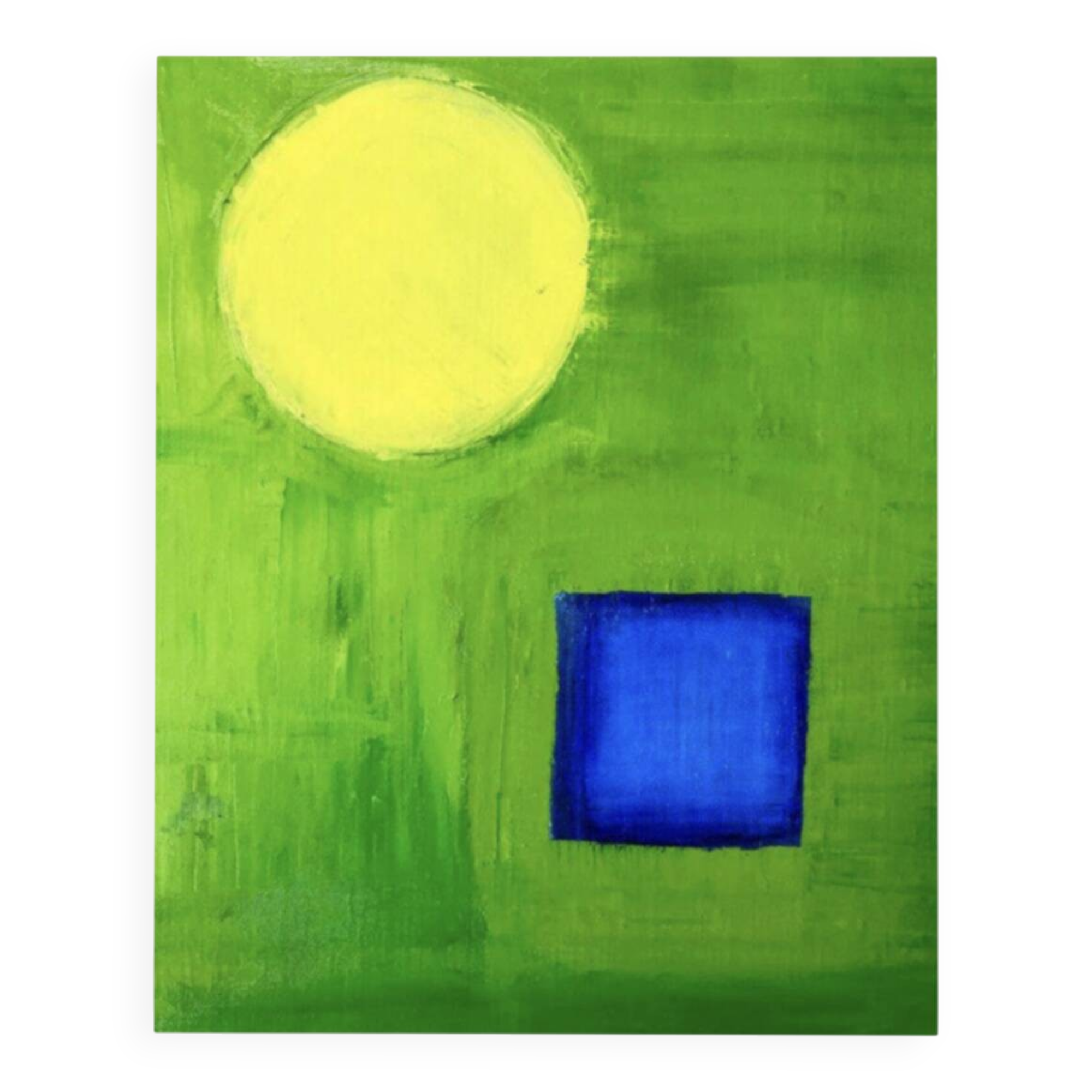 Tableau abstrait à l'huile