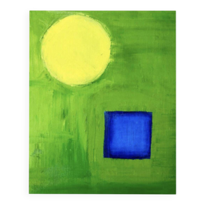 Tableau abstrait à l'huile