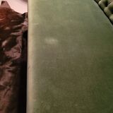 Banquette capitonnée vert sapin