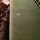 Fir green upholstered bench