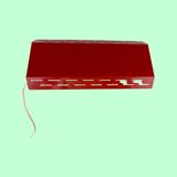 60s Red Night Light made by Knud Christensen in the Mid-Century, Danish Design Wall Lamp Adjustable