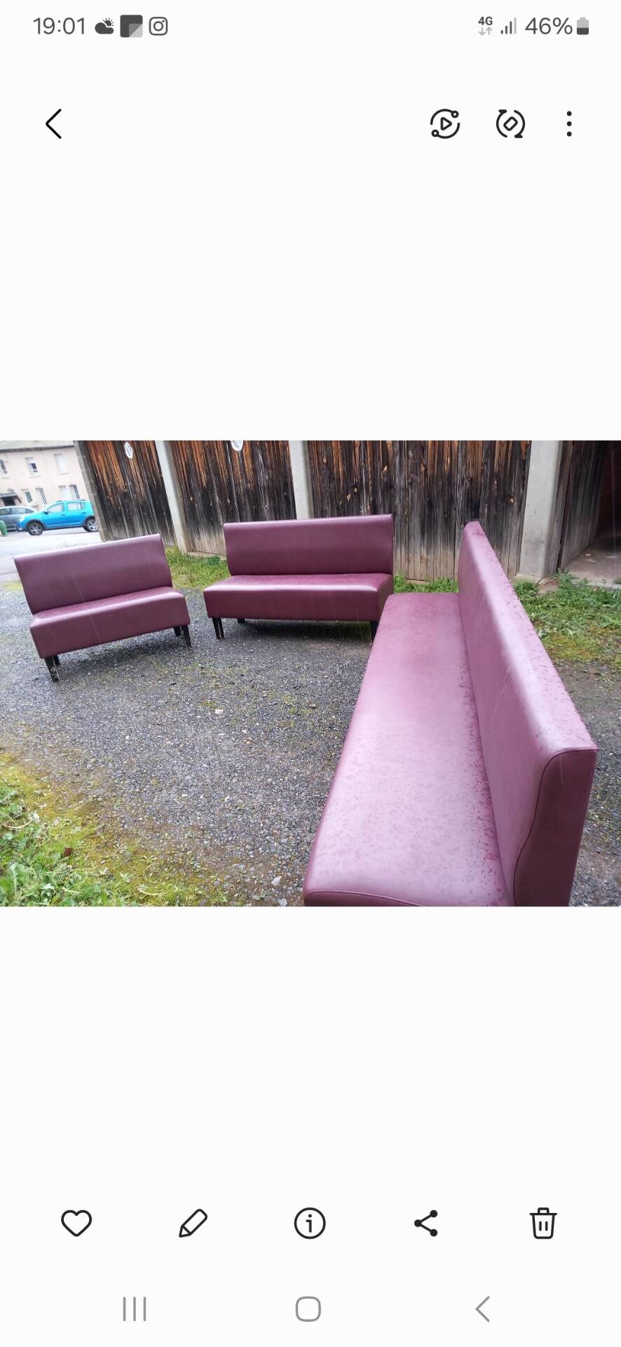 3 bistro benches