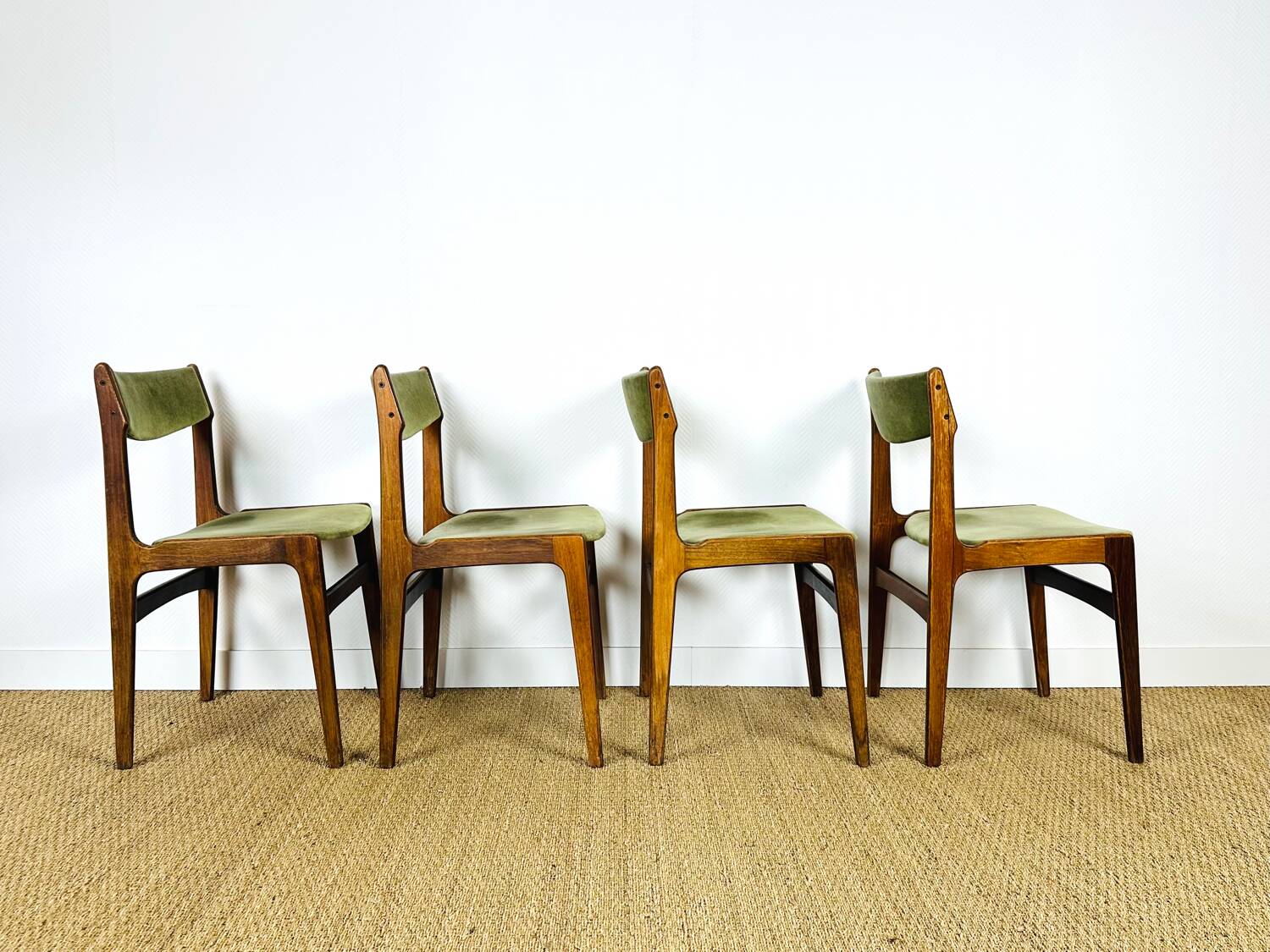 4 chaises danoise en palissandre 1960