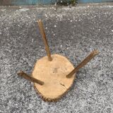 Table tripode en chêne liège