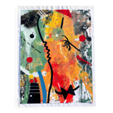 Contemporary oil painting on paper 1994 signed