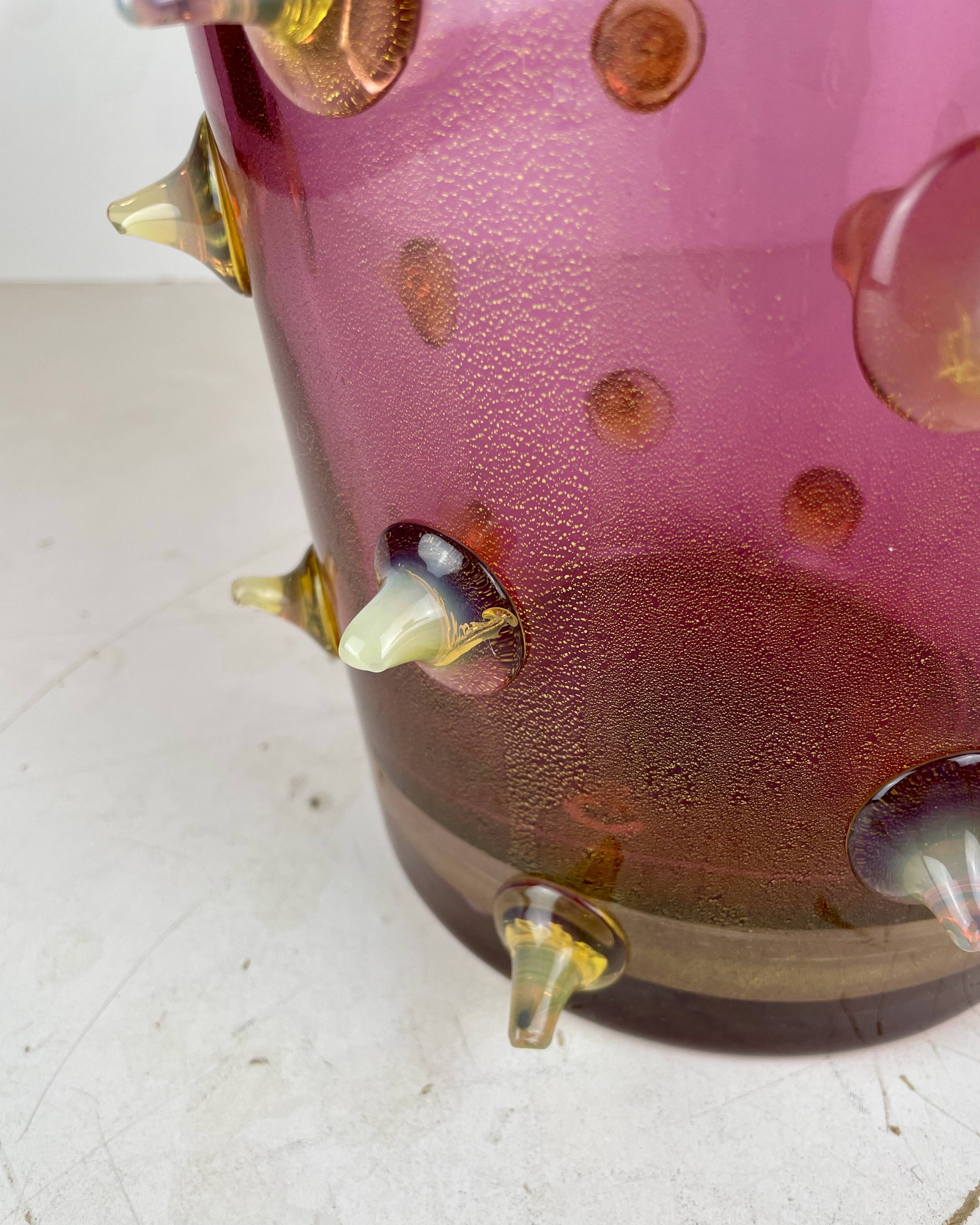 Thorn Spikes Murano Glass Vase by Pino Signoretto, Italy, 1990s