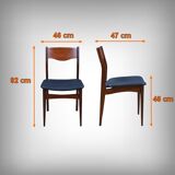 Scandinavian office chair in teak – 1960