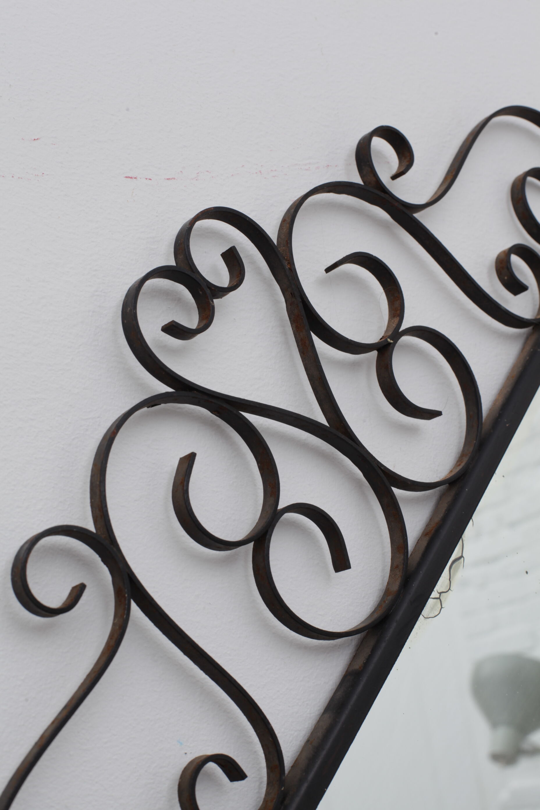 Chaty Vallauris wrought iron mirror 38cm