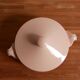 Pink Digoin soup bowl