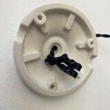 Lot 3 old hanging lamps in vintage opaline 10 cm