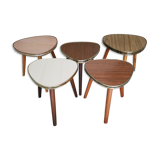 Set of 5 doors plants, pedestal tables, side tables