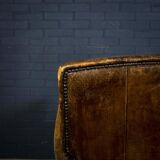 Vintage sheep leather clubchair