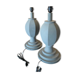 Paire de lampe décorative en tôle