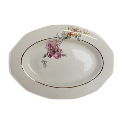 Plat de service ovale vintage “st-amant-sté des grands établissements céramique