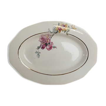 Plat de service ovale vintage “st-amant-sté des grands établissements céramique"
