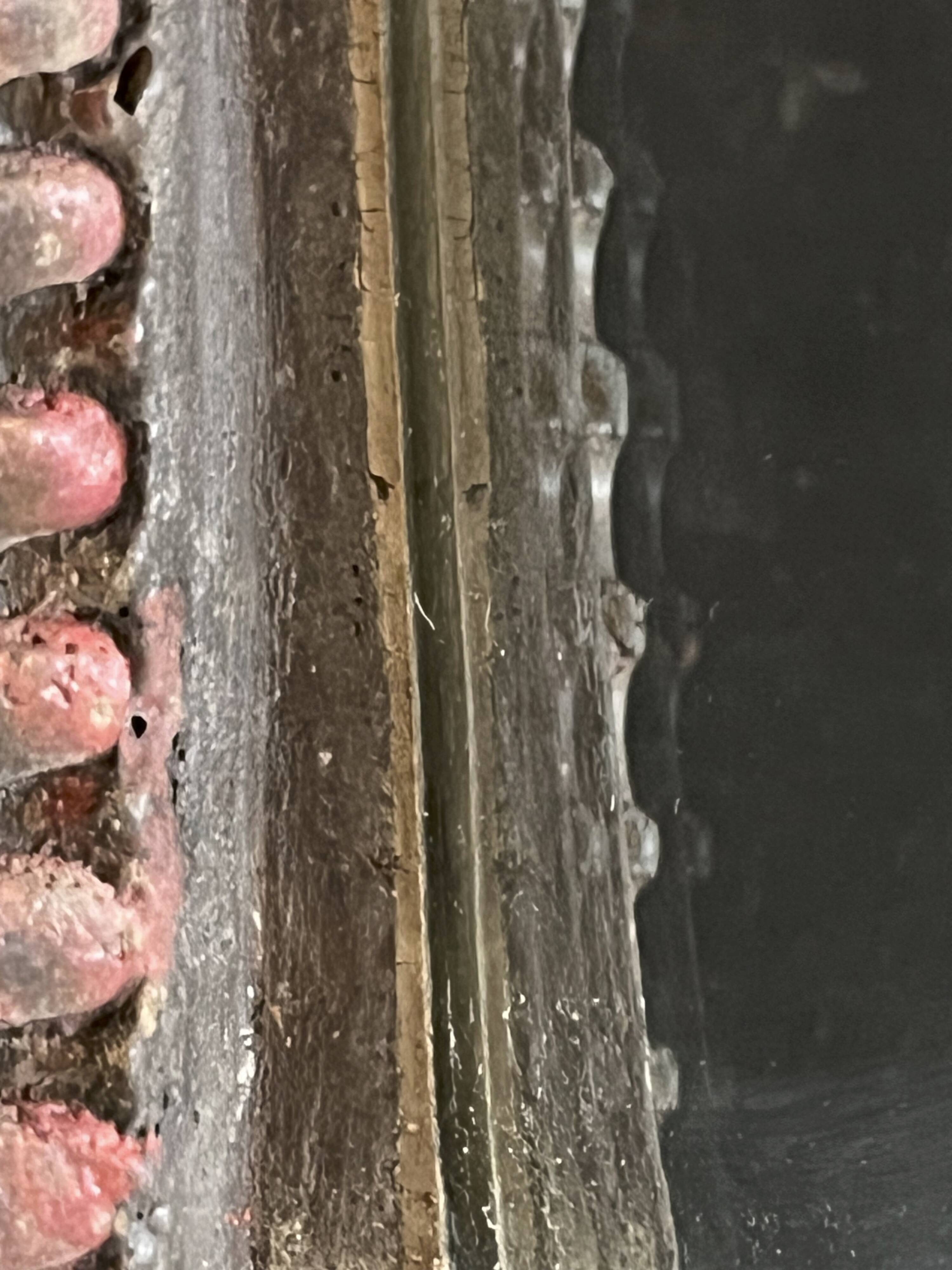 Large format ceramic wall mirror