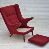 1970s, Danish design by Bent Møller Jepsen, "Teddy" chair, furniture wool.
