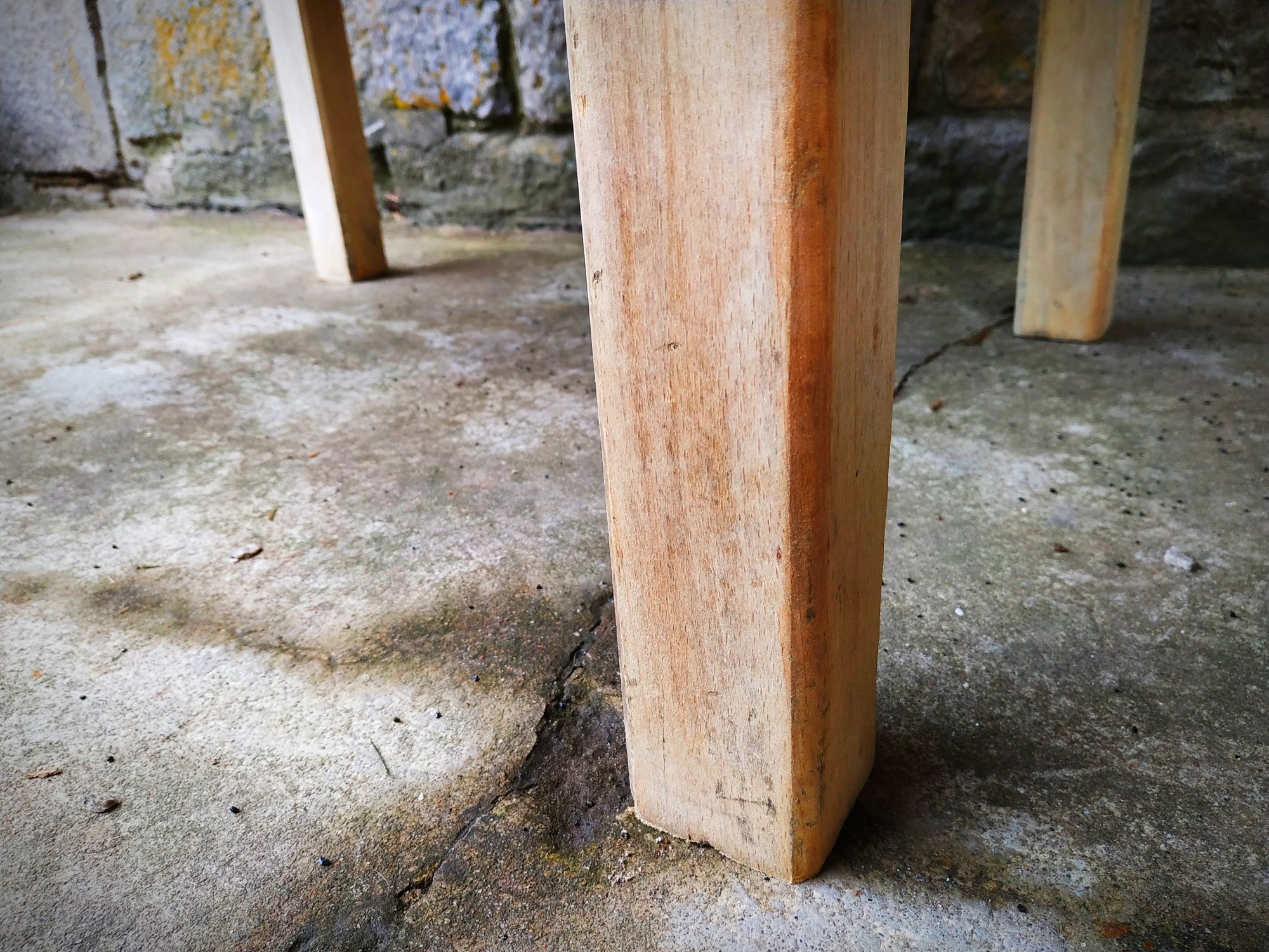 Old butcher's bill in solid beech