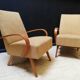 Paire de fauteuils vintage Halabala 1950