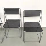 Set of 6 Nuova X-Line chairs, 1977
