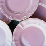 Saline pink dessert plates