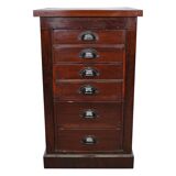 Apothecary furniture in mahogany Netherlands 1930s