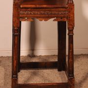 Chaise d'Enfant Haute époque En Chêne Du 17 ° Siècle