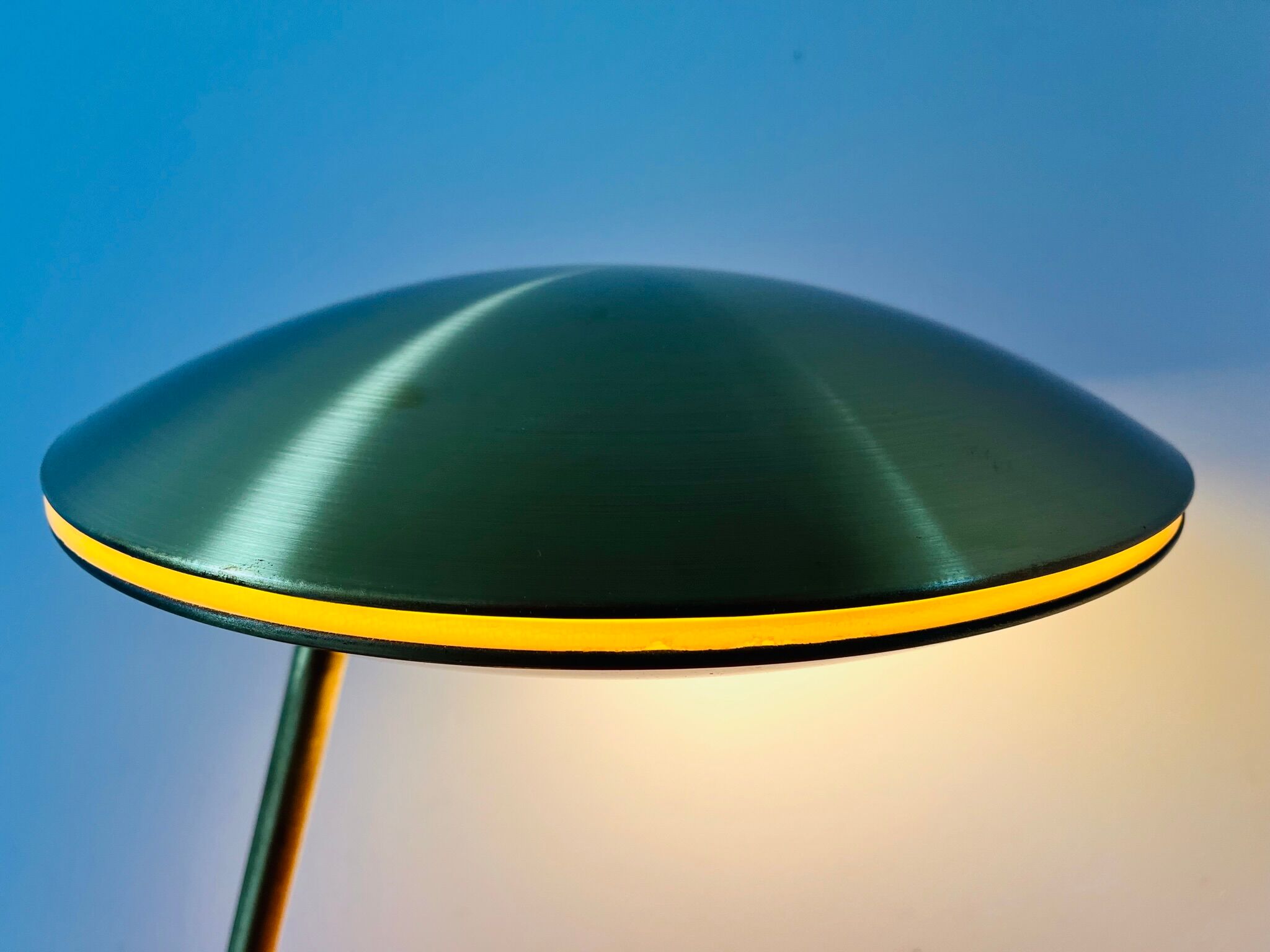 Aluminor brass ufo table / desk lamp 1950