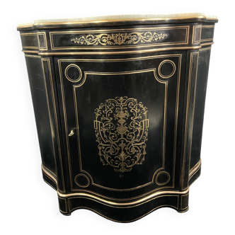 Boulle Napoleon III violin-shaped sideboard at waist height