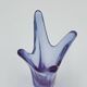 Vintage Murano Crystal Finger Vase Purple