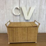 Vintage rattan chest