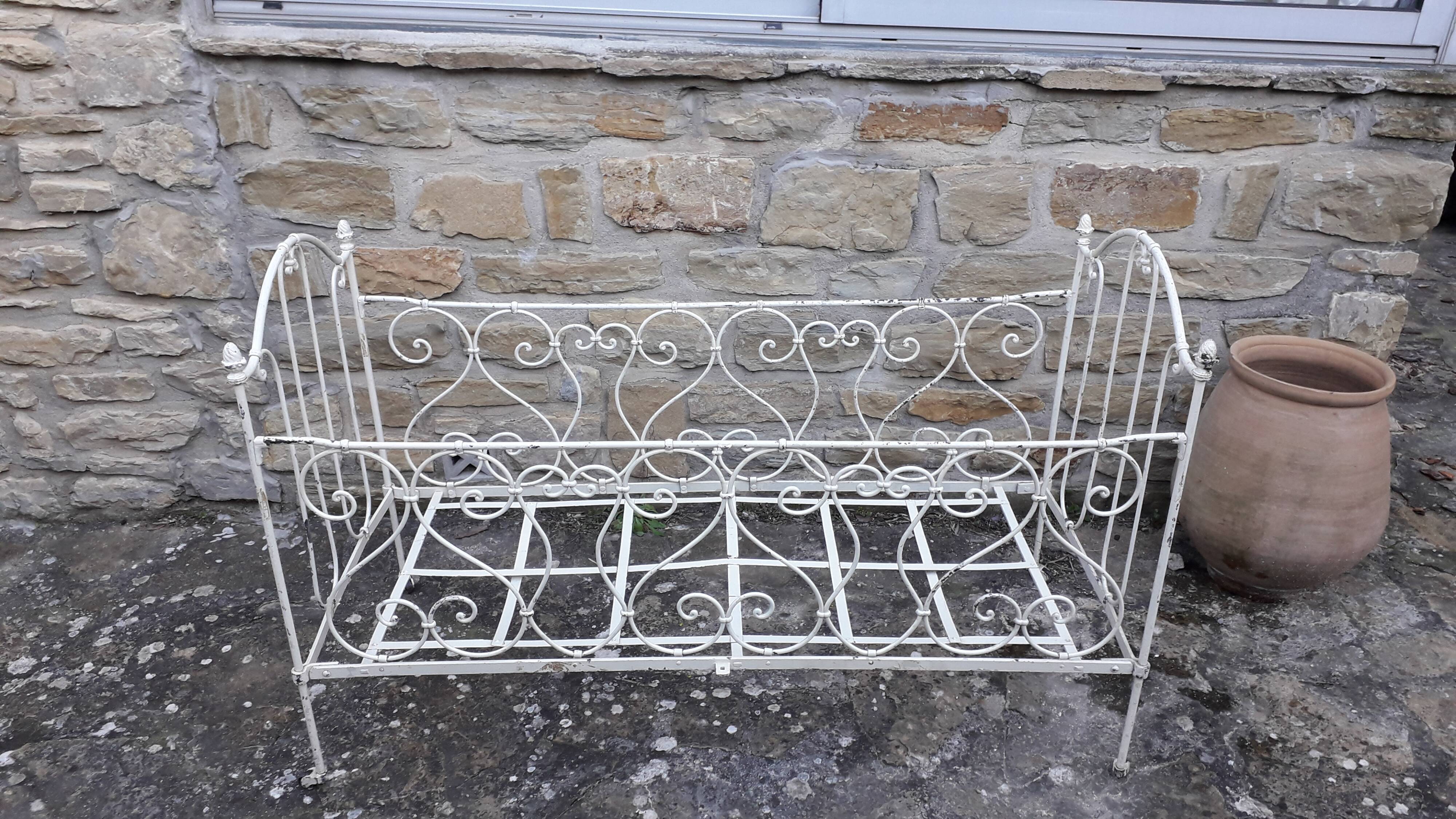 Wrought iron bed