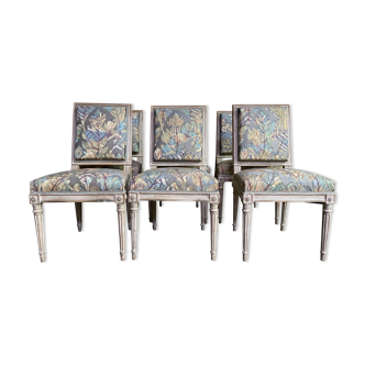 6 chaises de style louis xvi