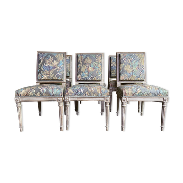 6 Louis XVI style chairs