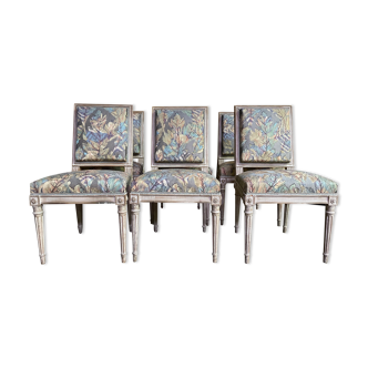 6 Louis XVI style chairs