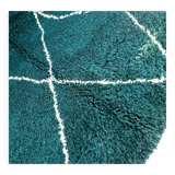 Tapis abstrait vert Beni Ourain