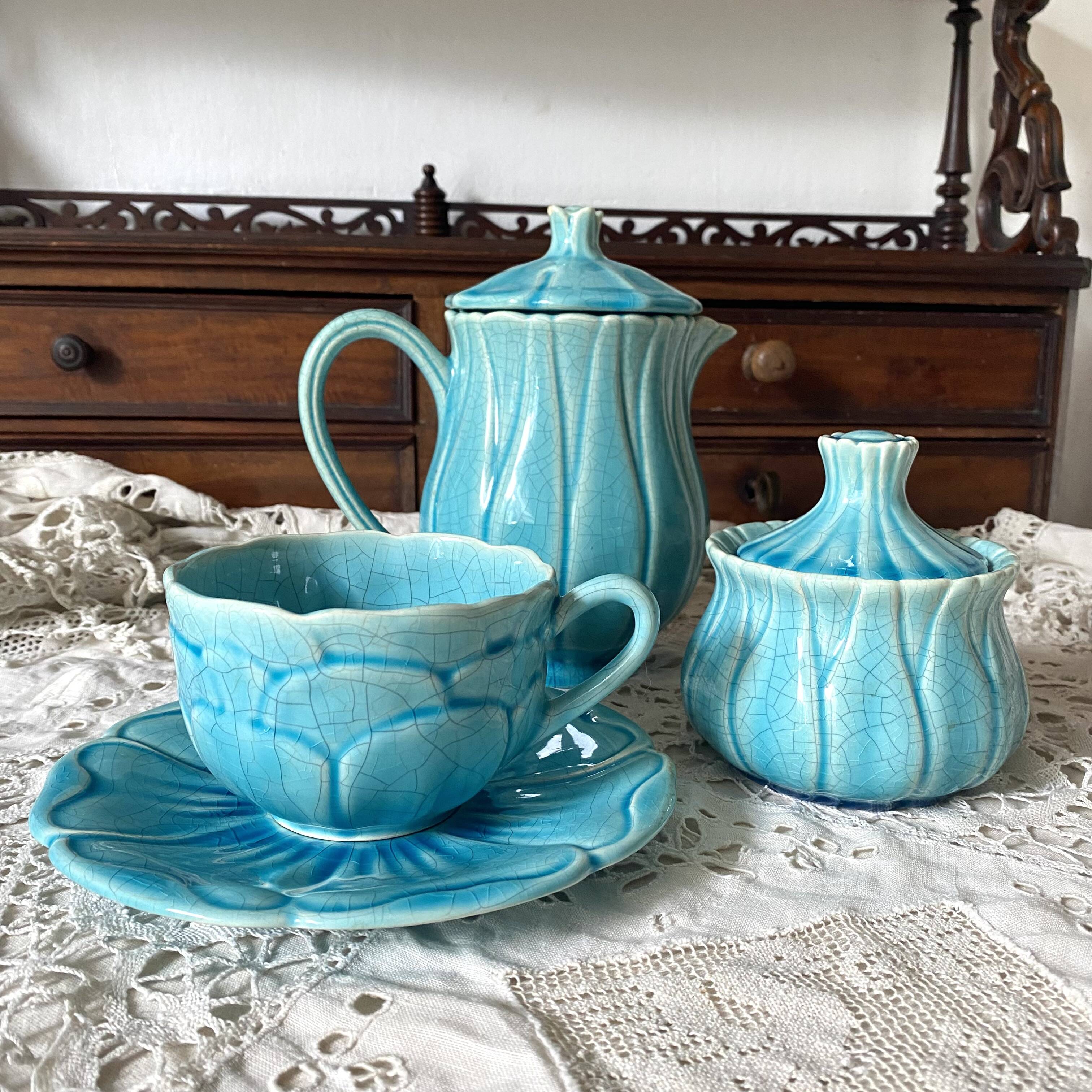 Service à thé 3 pièces en faïence Charolles | Selency