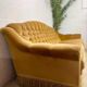 Vintage ochre yellow sofa