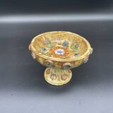 Cup, empty pocket, La Roue factory, Roland Zobel taste, enameled ceramic, Vallauris, decor