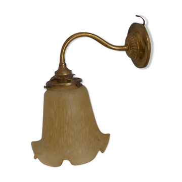 Brass wall light