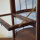 Serving trolley / bar cart in mahogany, brass and glass, 1920