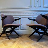 Paire de fauteuils Louis Van Teeffelen pour Webe