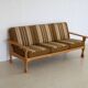 Sofa danois en chêne vintage, années 50