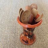 Glazed terracotta vase