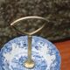 Johnson Bros. Two-Tier Serving Dish – “Coaching Scenes” – Blue English Earthenware