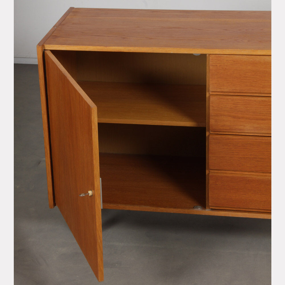 Vintage oak storage by Jiri Jiroutek, model U-458, 1960