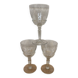 Set of 3 port glasses