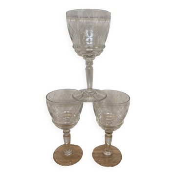 Set de 3 verres à porto